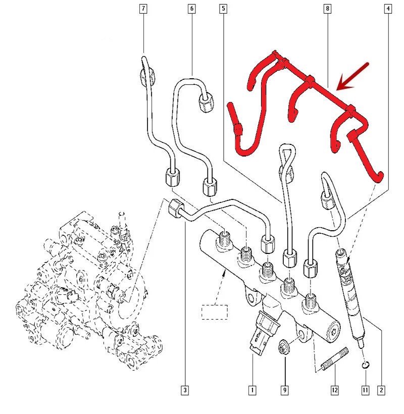 HOSE FOR FUEL INJECTOR PIPE 