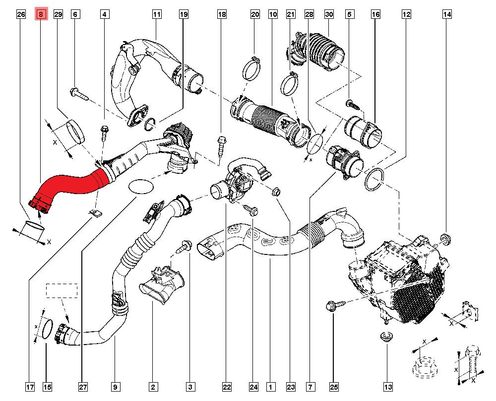 TURBO HOSE
EXCLUDING PLASTIC PIPE 