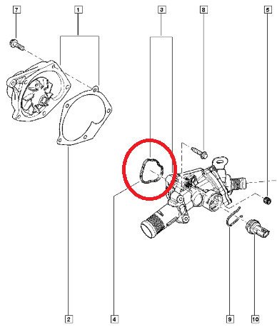 THERMOSTAT BODY GASKET
