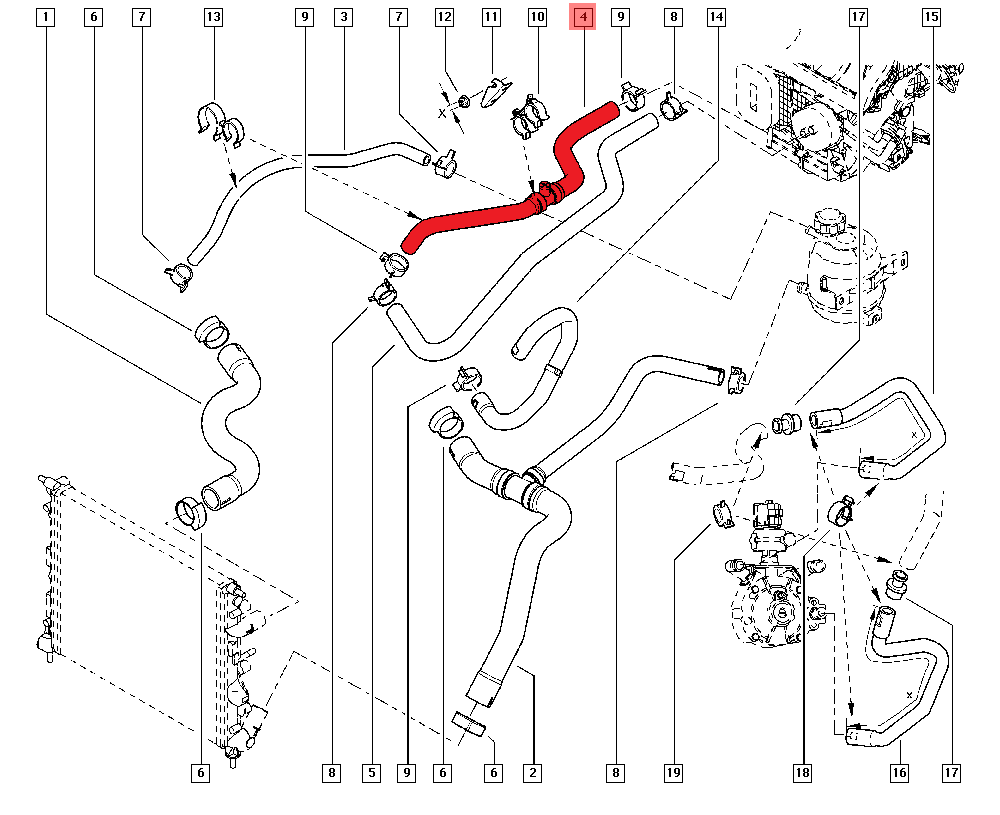 HEATER INLET HOSE