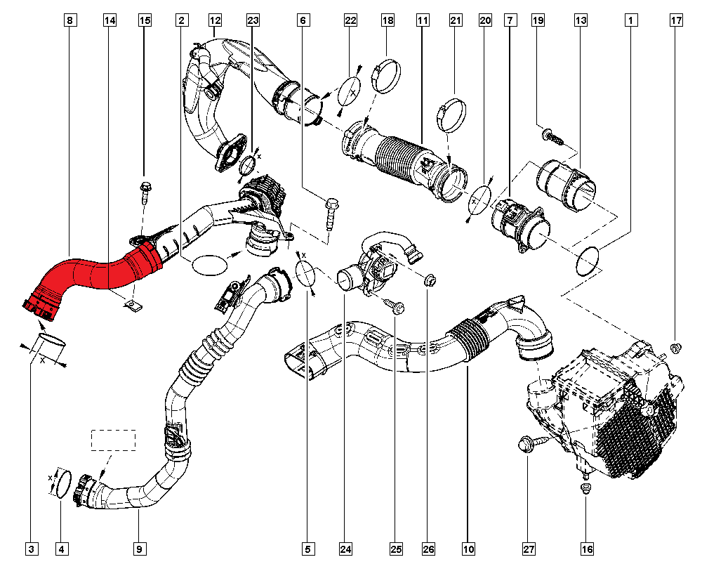 TURBO HOSE
EXCLUDING PLASTIC PIPE 