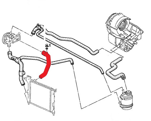 RADIATOR INLET HOSE