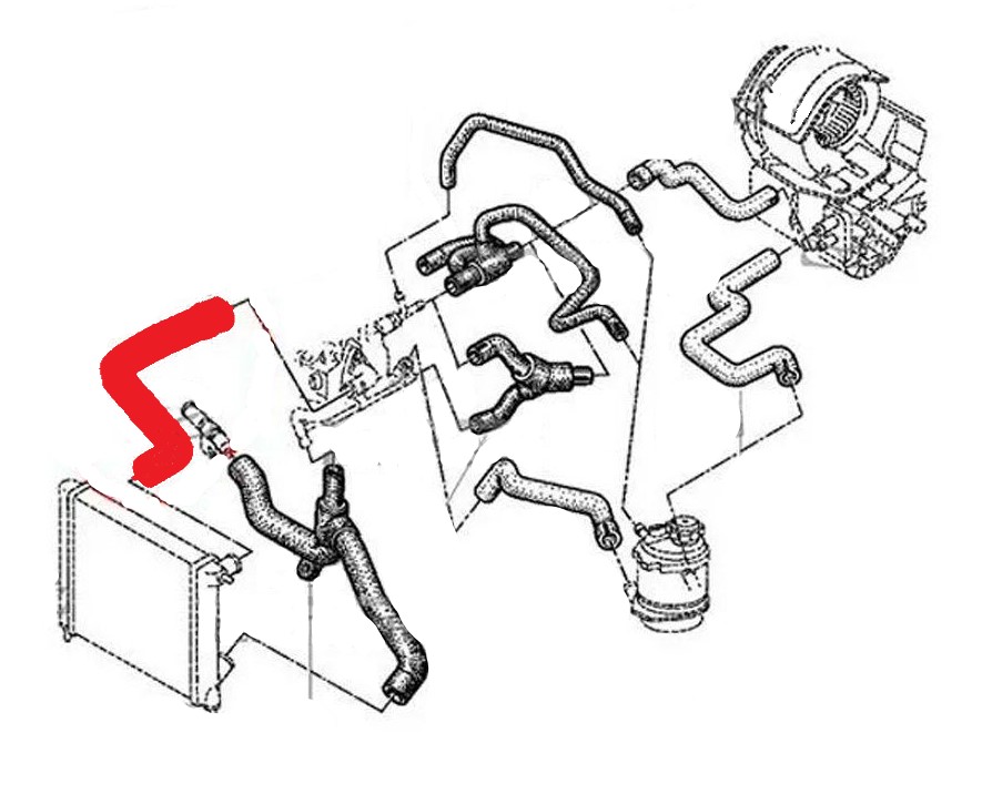 RADIATOR INLET HOSE