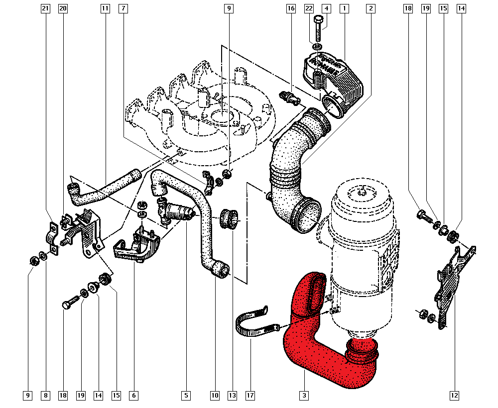 TURBO HOSE
EXCLUDING PLASTIC PIPE 