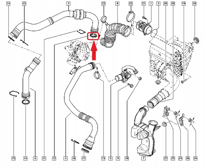 TURBO HOSE GASKET