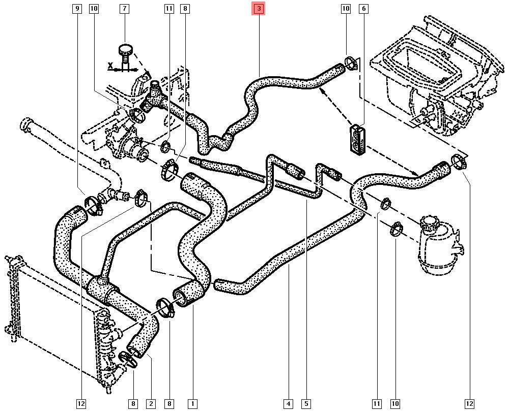 HEATER HOSE