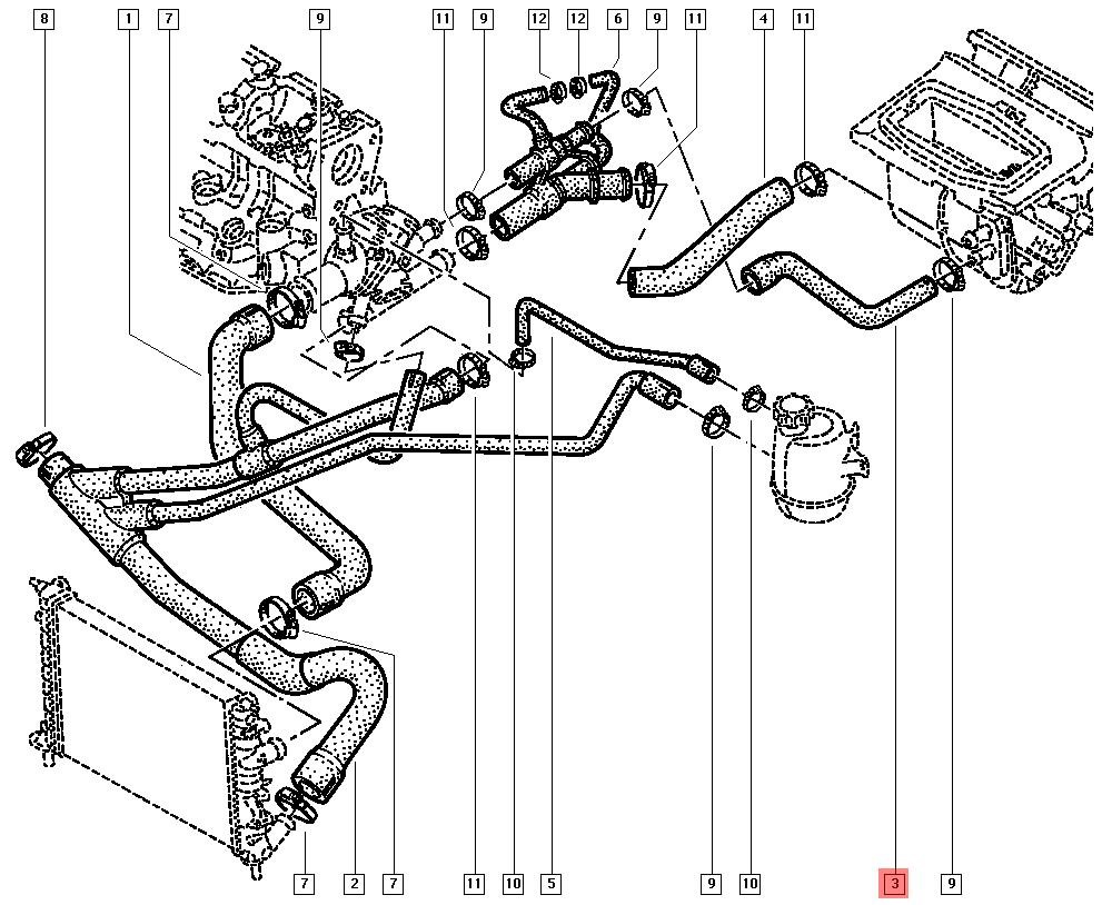 HEATER HOSE