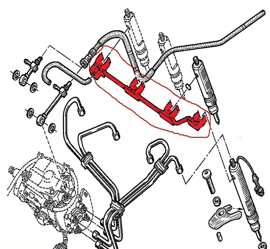 HOSE FOR FUEL INJECTOR PIPE 