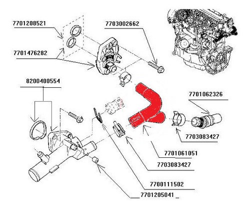 THERMOSTAT HOSE