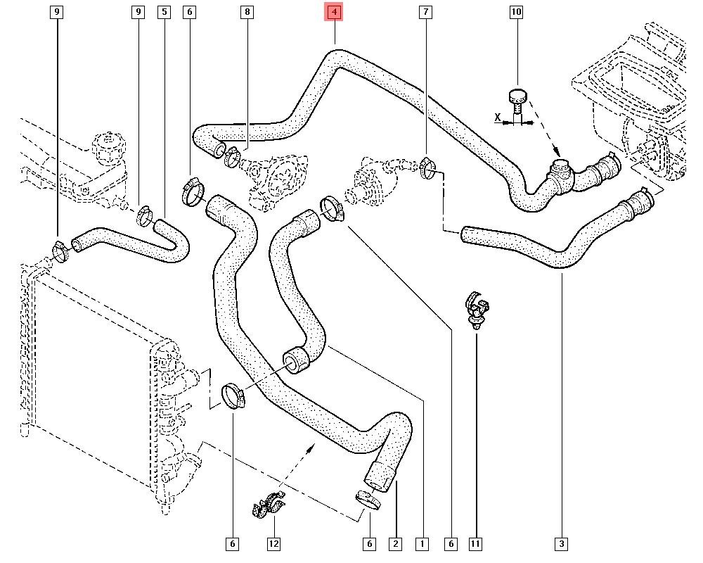 HEATER INLET HOSE