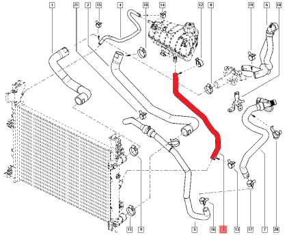 SPARE WATER TANK HOSE