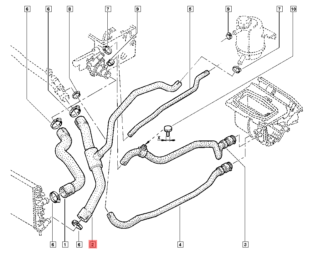 RADIATOR OUTLET HOSE