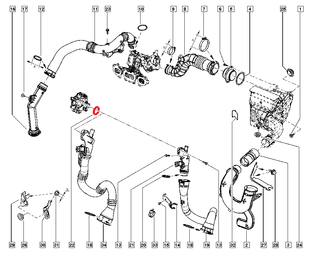 TURBO PIPE GASKET