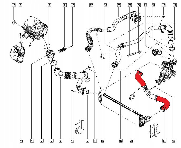 TURBO HOSE GASKETHC + 60