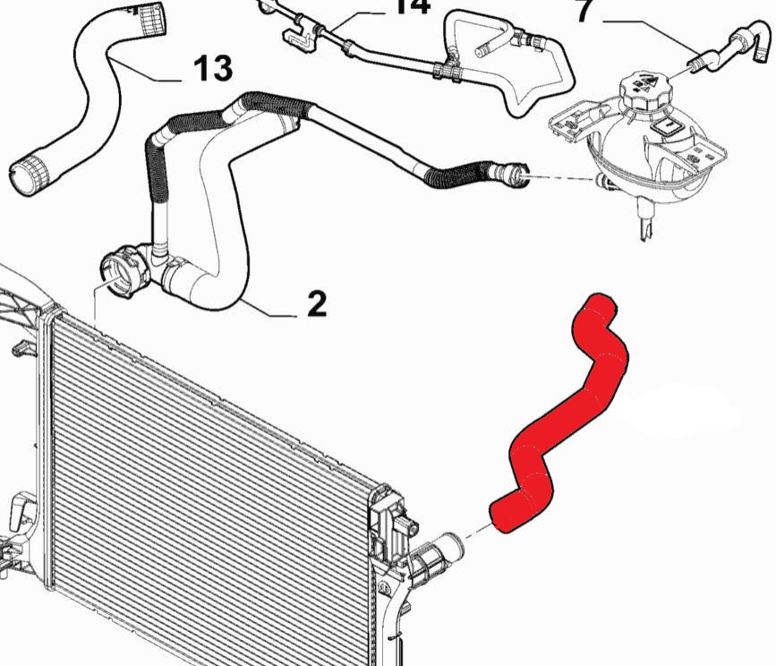 RADIATOR INLET HOSE