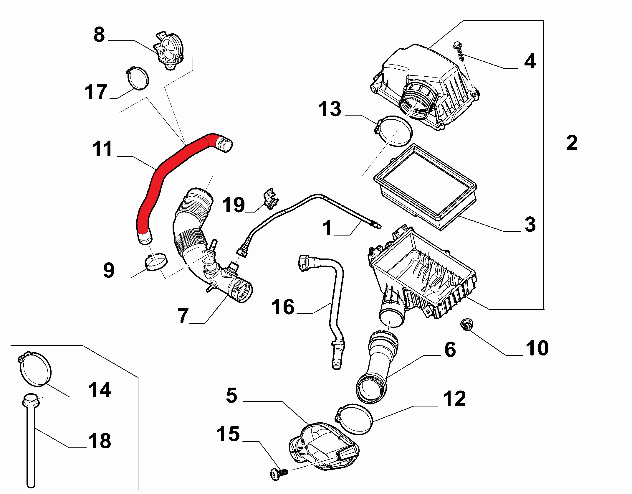AIR FILTER HOSE
