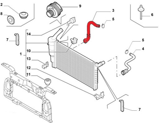 RADIATOR OUTLET HOSE
