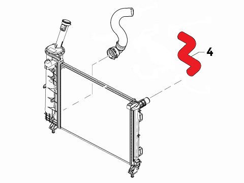 RADIATOR INLET HOSE