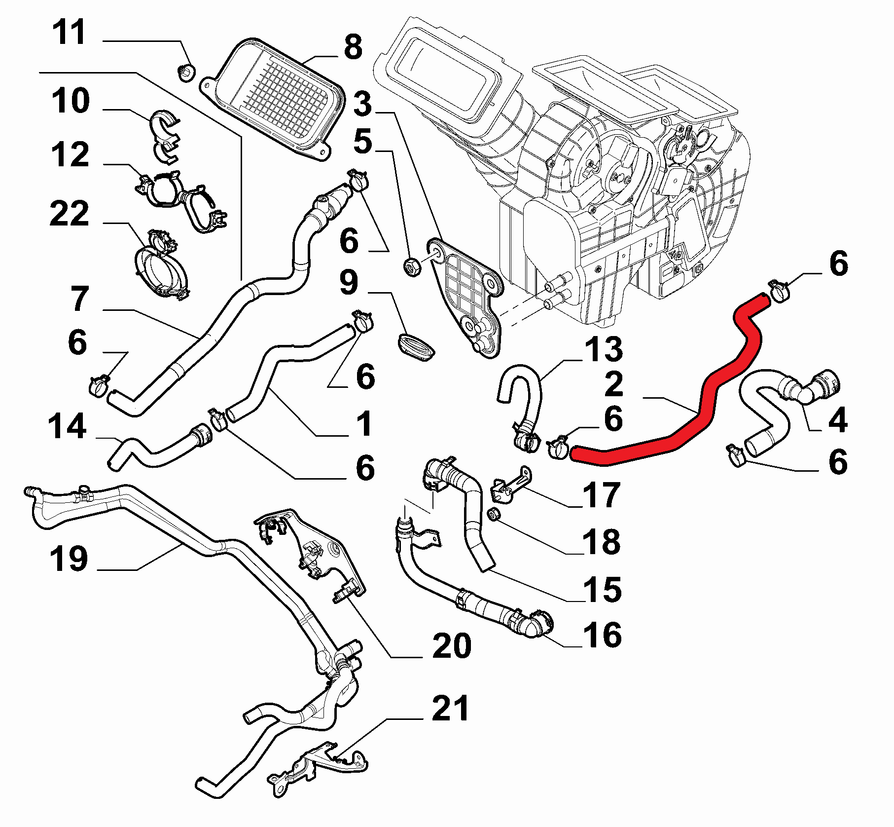 HEATER HOSE