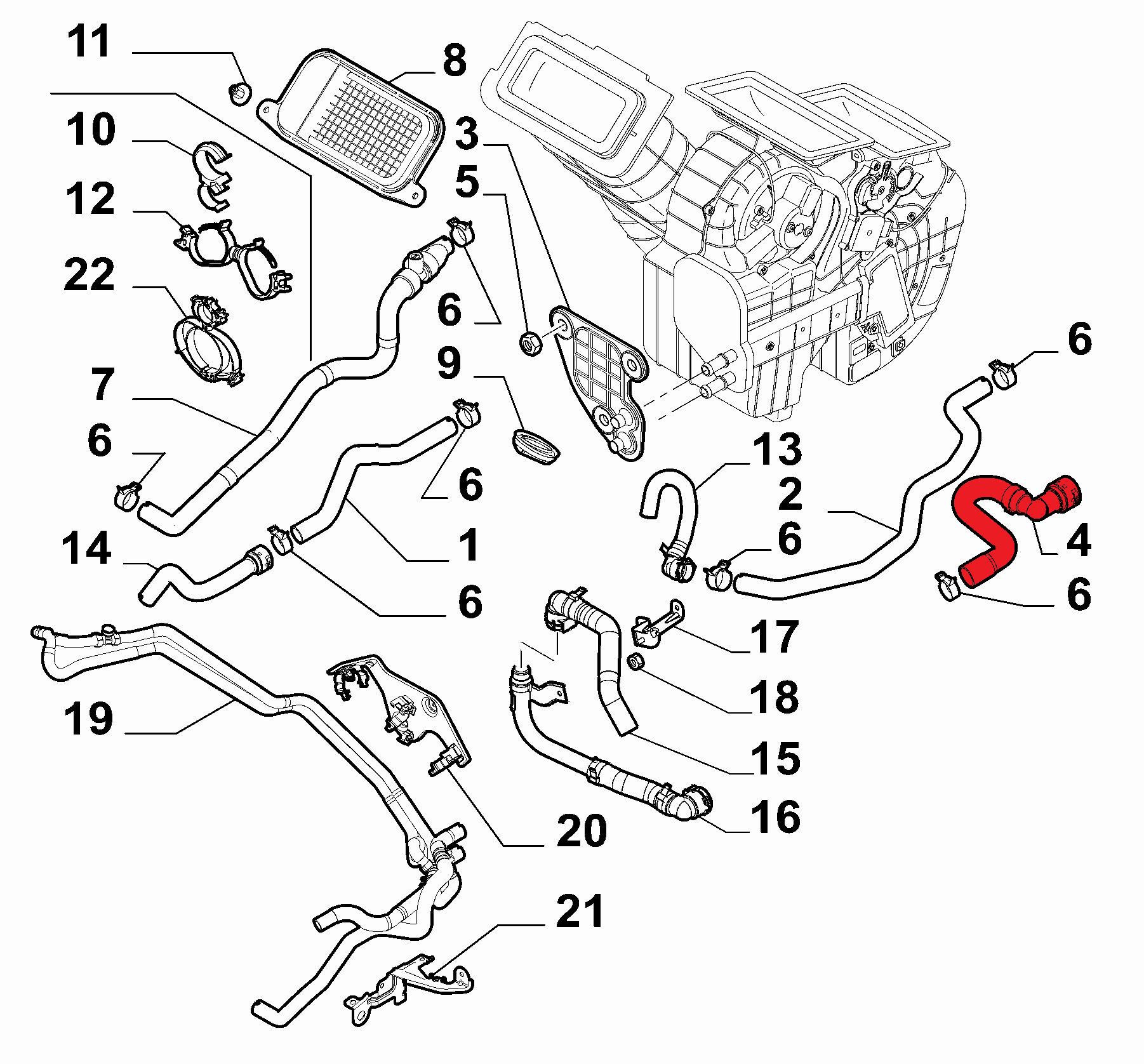 HEATER HOSE
