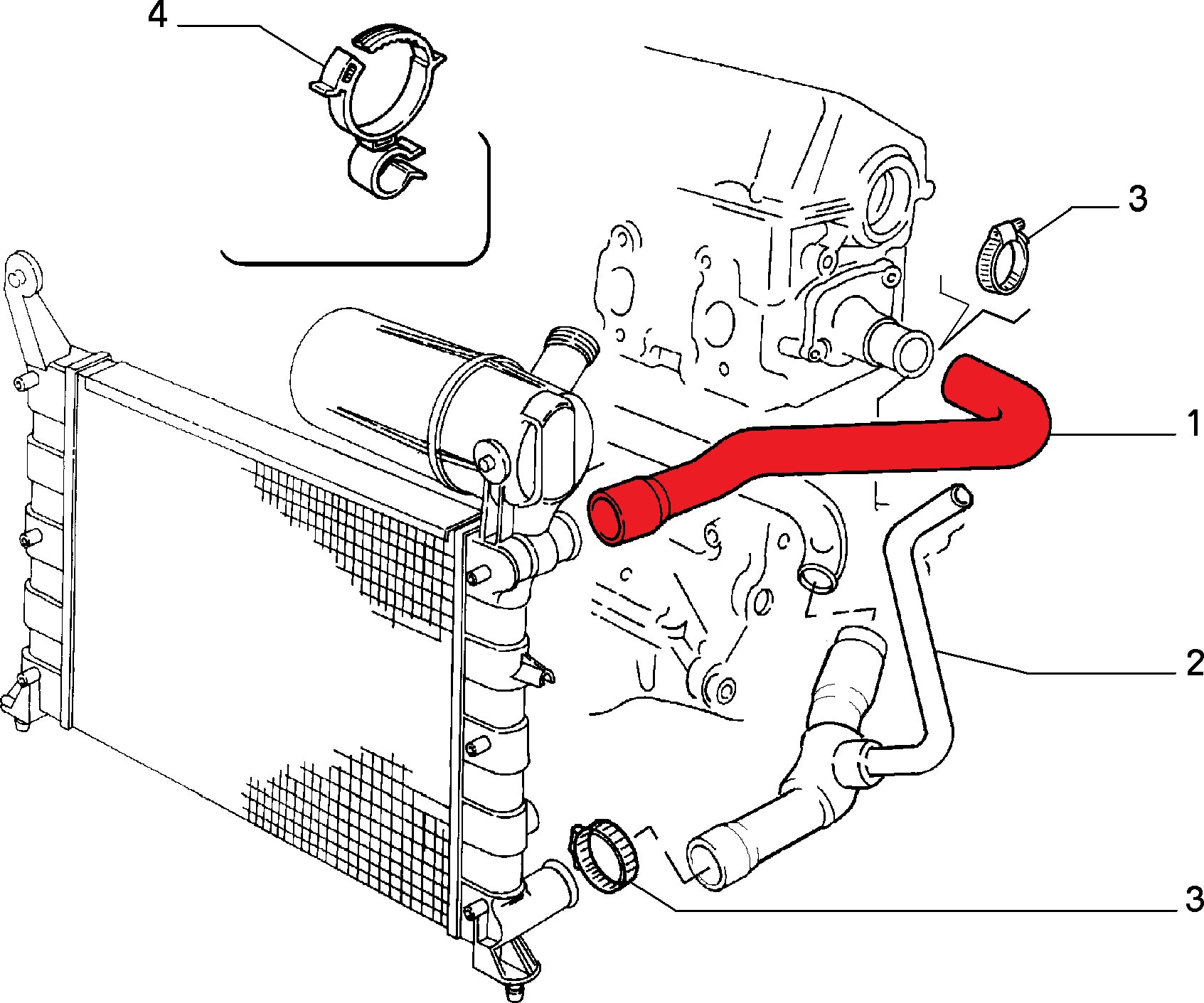 RADIATOR OUTLET HOSE