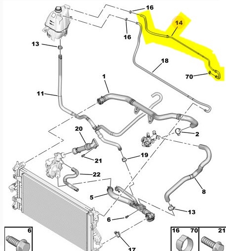 SPARE WATER TANK PIPE