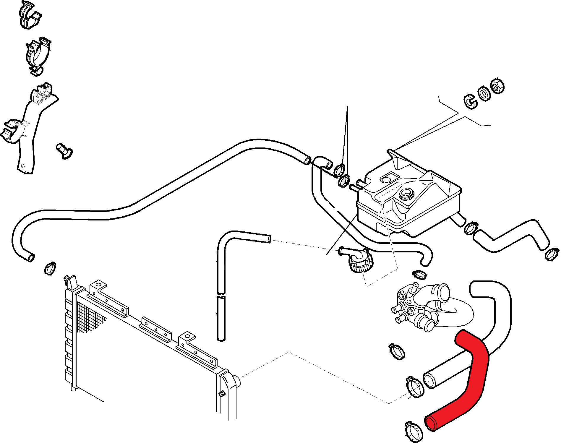 RADIATOR OUTLET HOSE