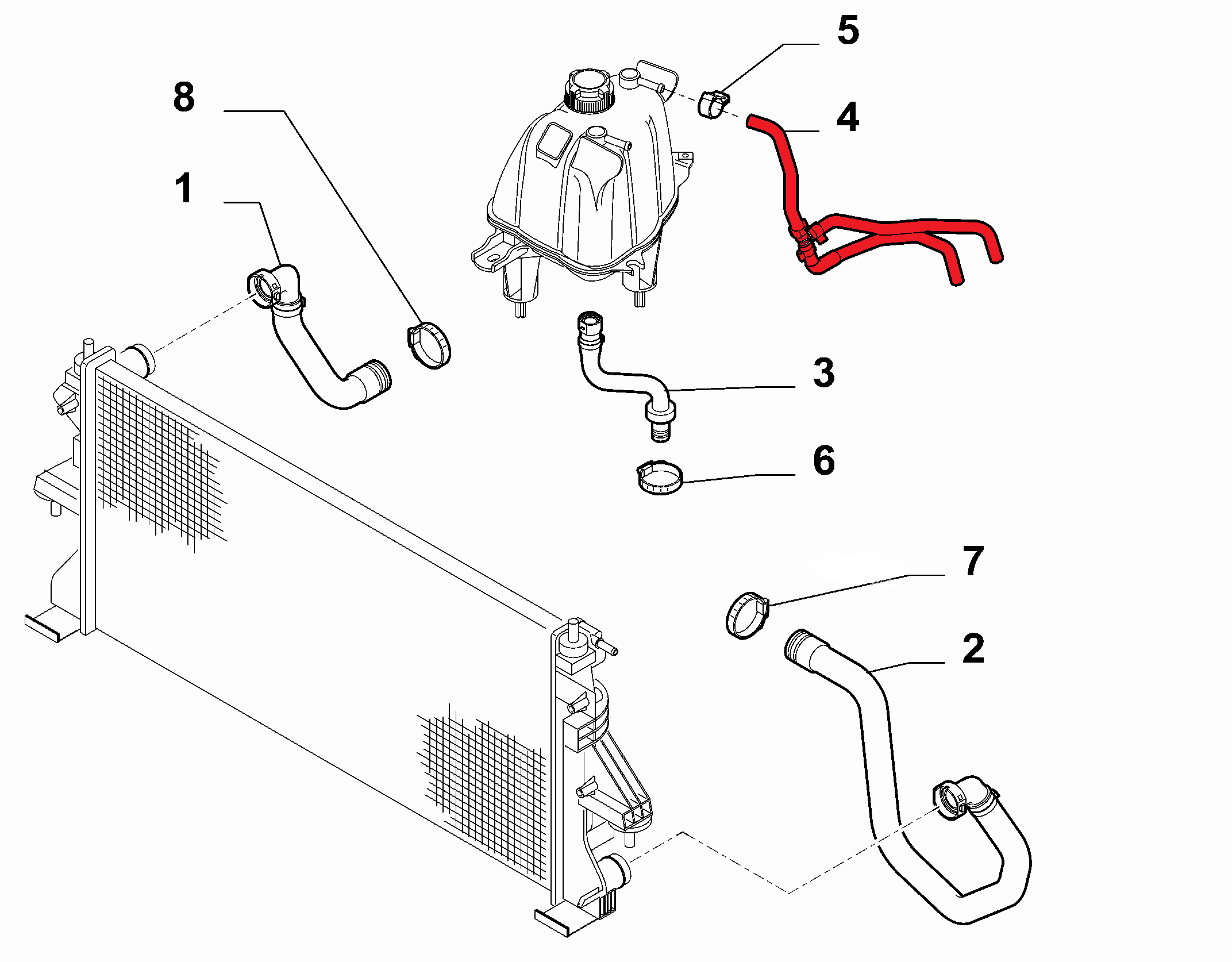 SPARE WATER TANK HOSE