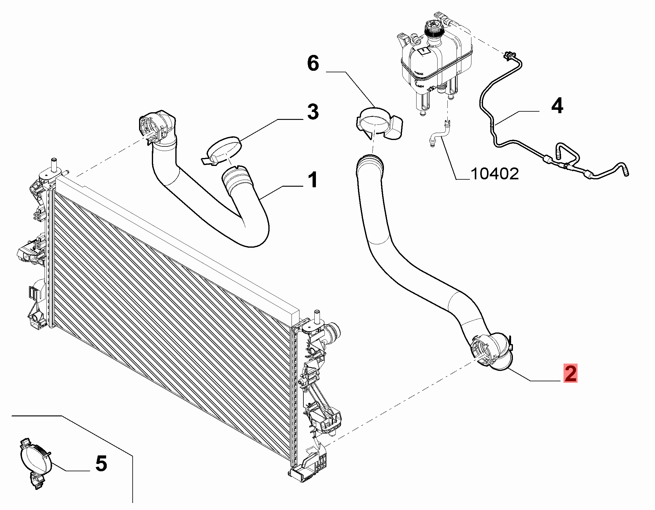 RADIATOR OUTLET HOSE