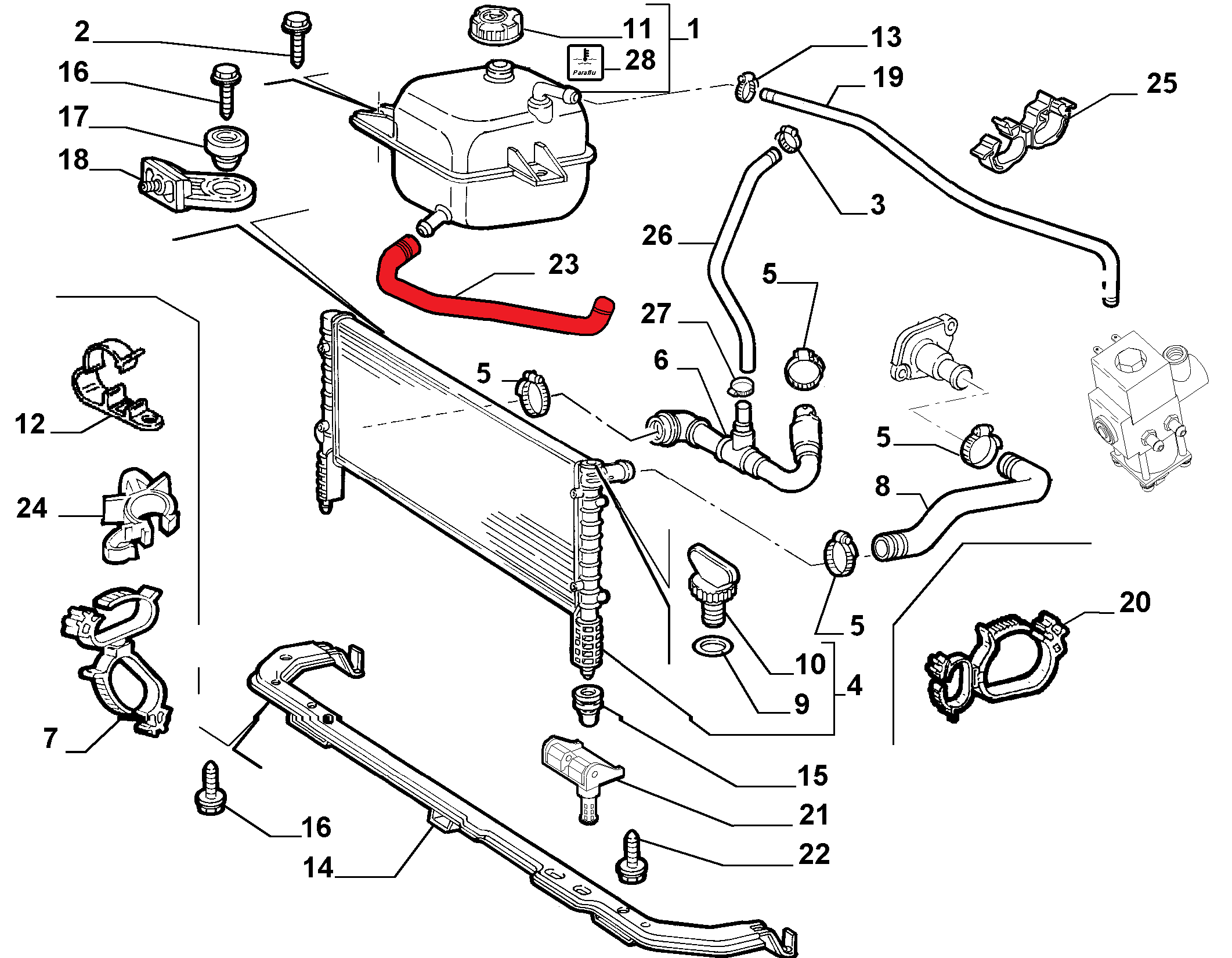SPARE WATER TANK HOSE