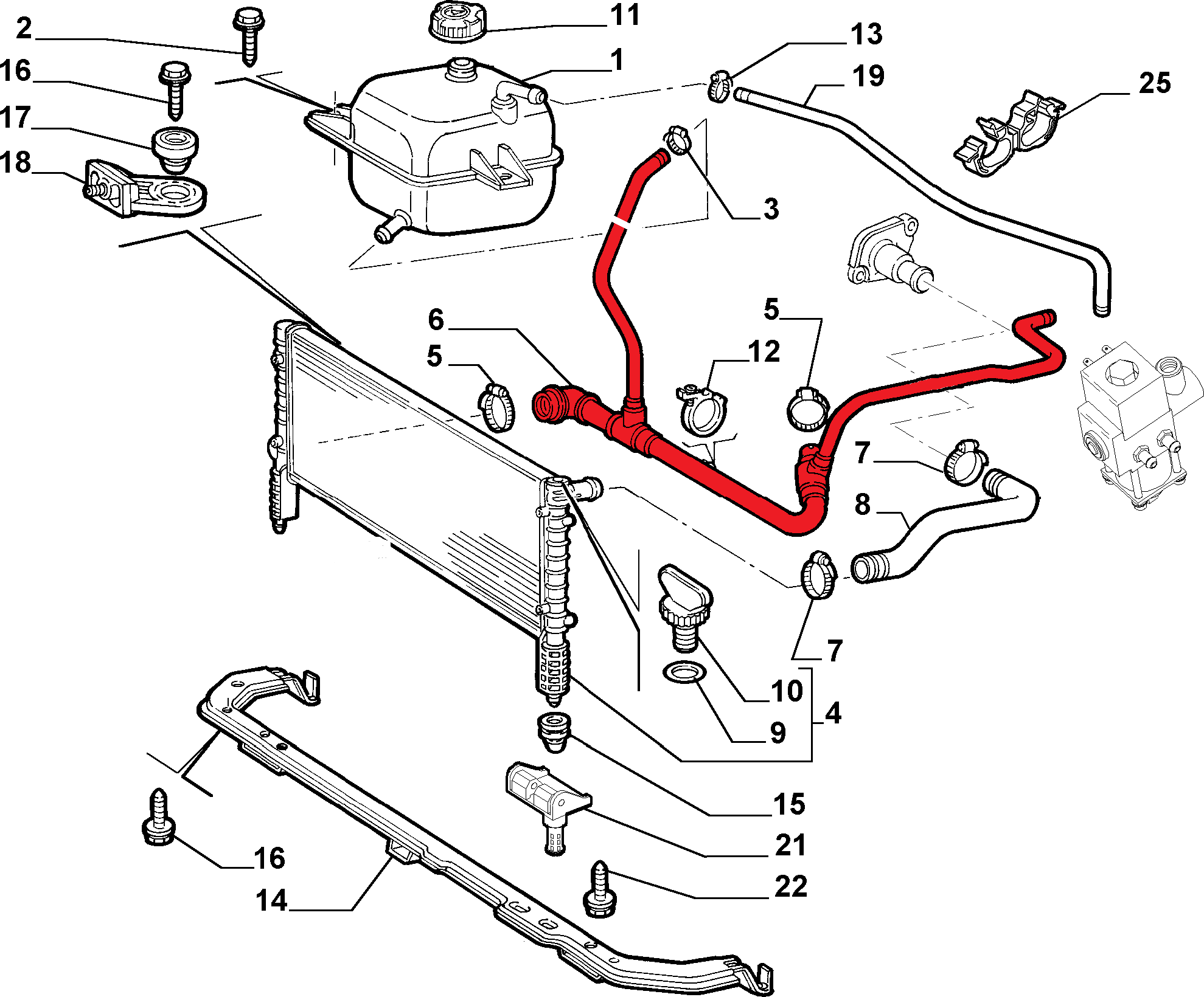 RADIATOR OUTLET HOSE