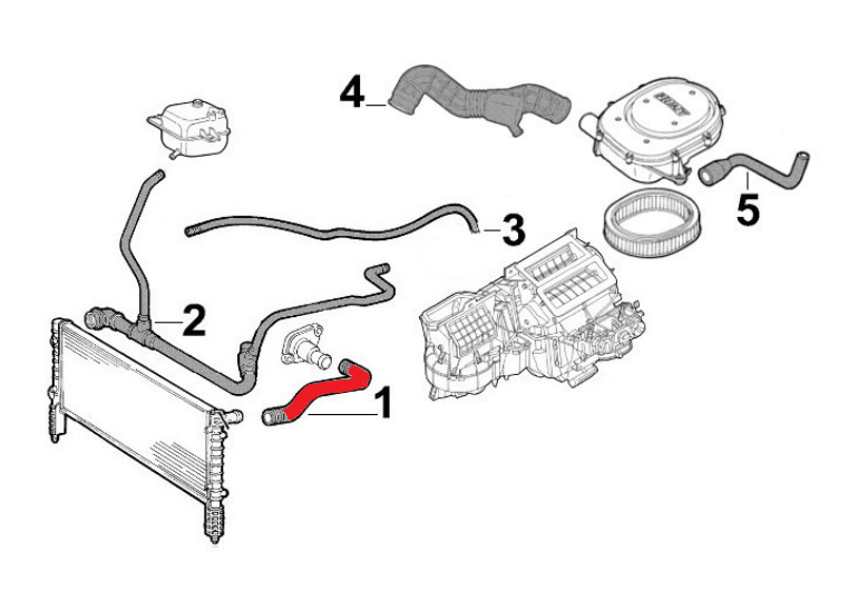 RADIATOR INLET HOSE