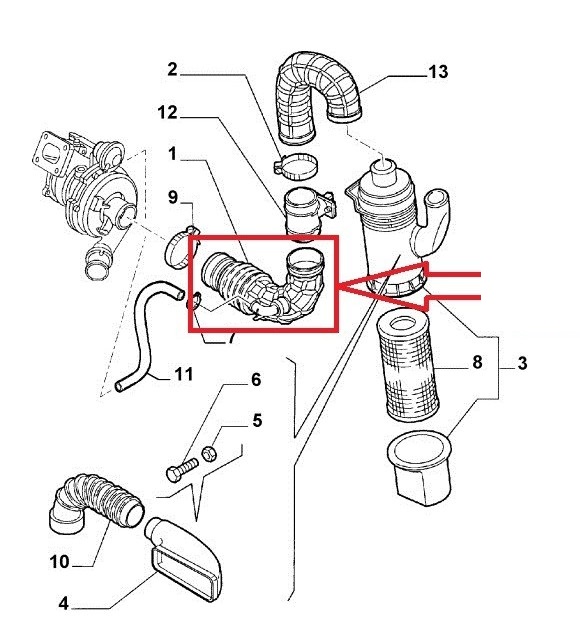 AIR FILTER HOSE