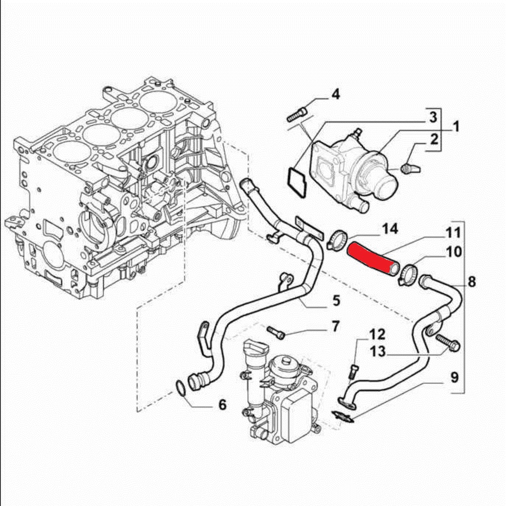WATER PUMP HOSE
