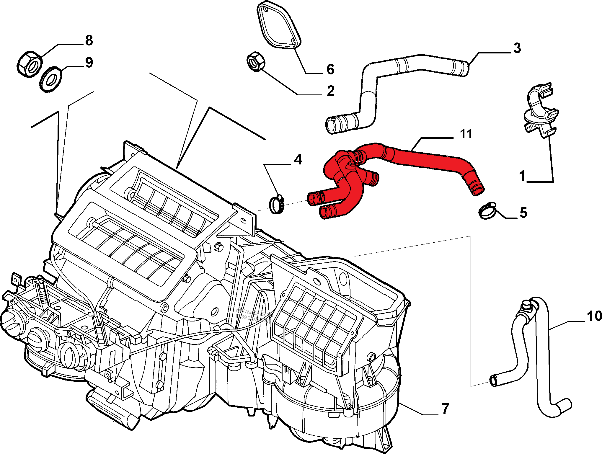 HEATER HOSE