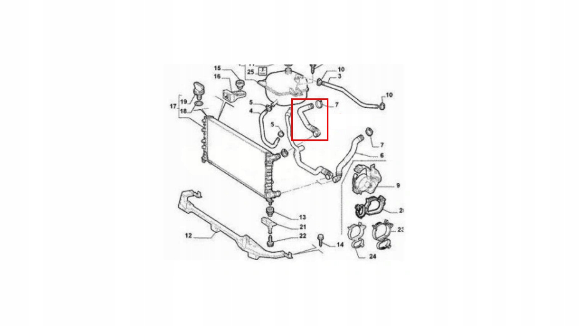 RADIATOR INLET HOSE