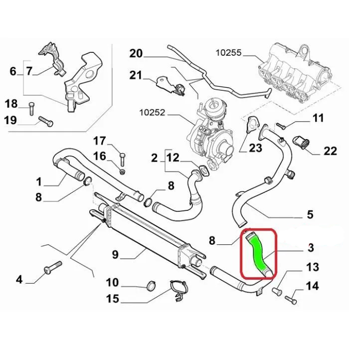 TURBO HOSEEXCLUDING PLASTIC PIPE 