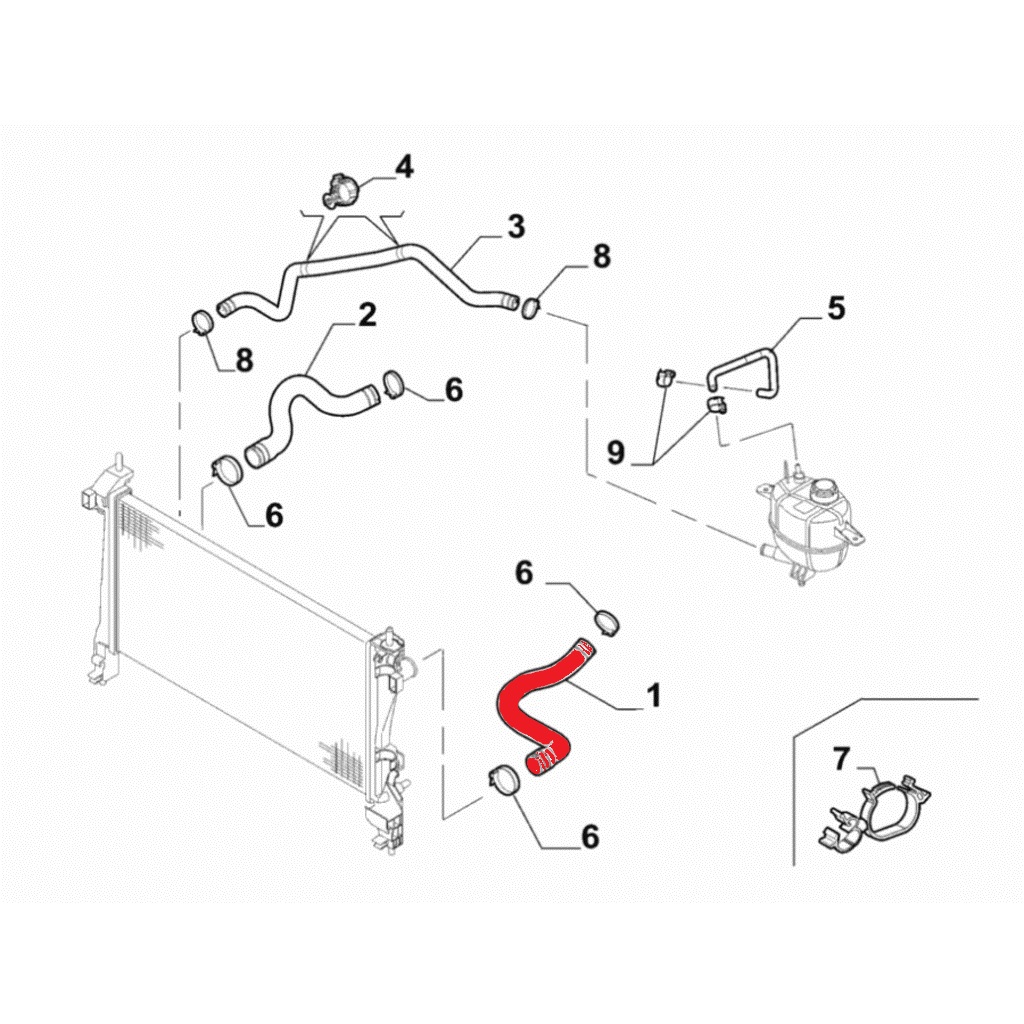 RADIATOR INLET HOSE