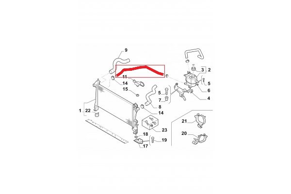 SPARE WATER TANK HOSE
