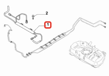 FUEL PIPE EXCLUDING BRACKET