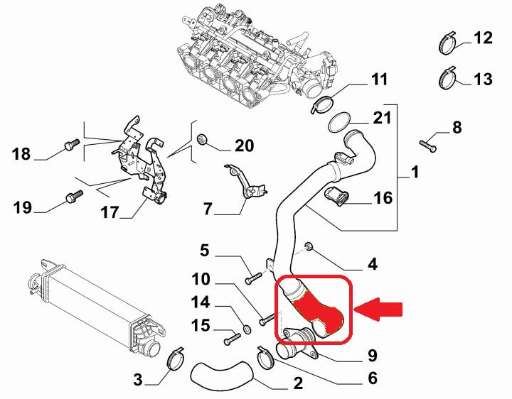 TURBO HOSE
EXCLUDING PLASTIC PIPE 
