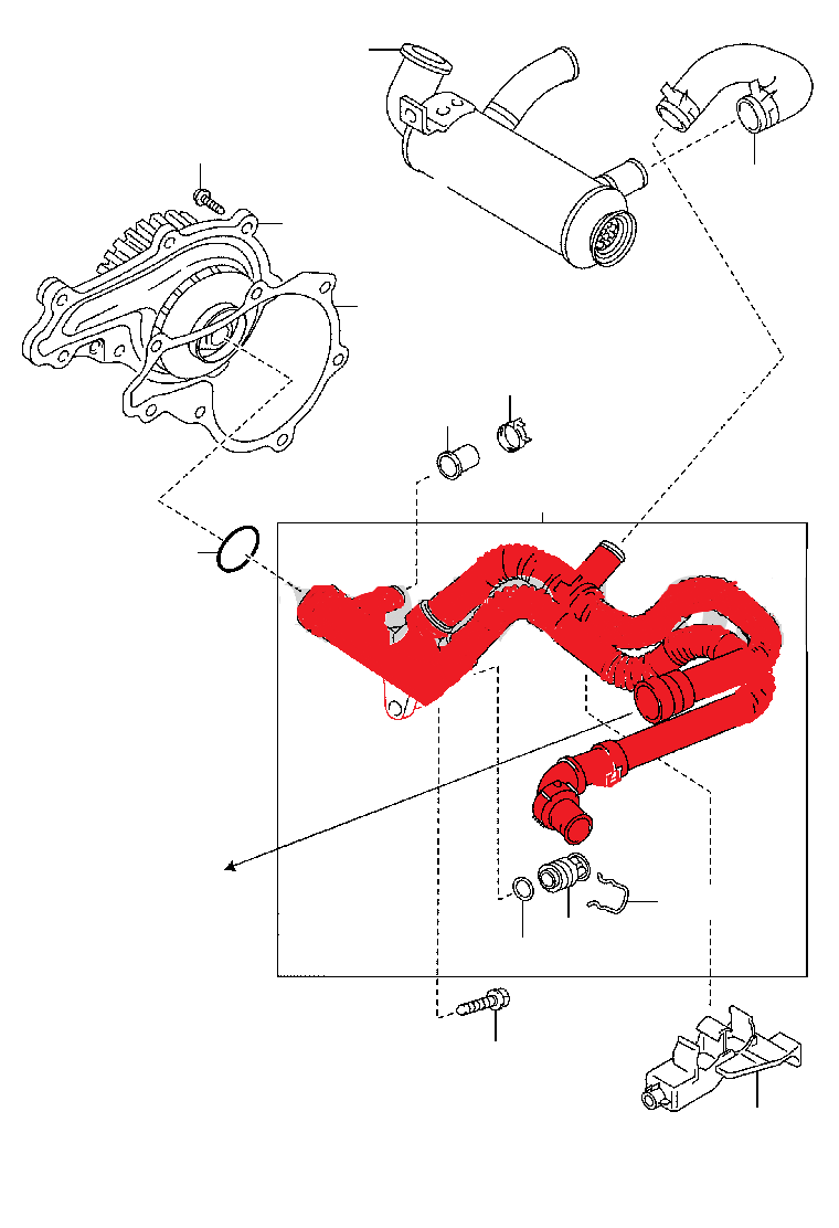 WATER PUMP PIPE