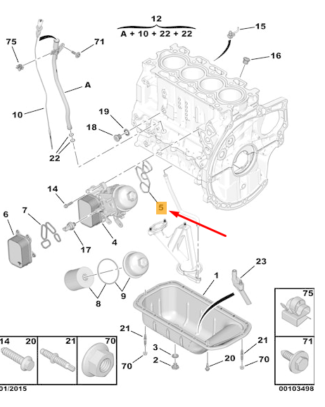 OIL COOLER GASKET