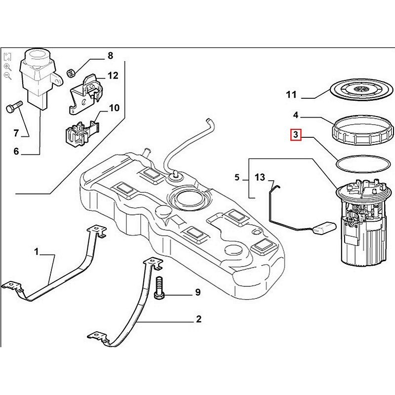 FUEL TANK GASKET