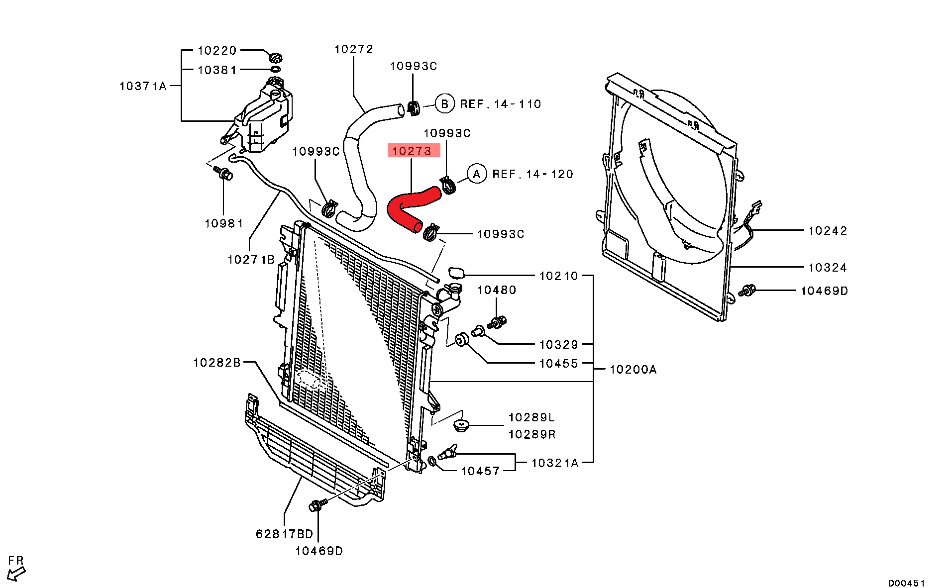 RADIATOR INLET HOSE