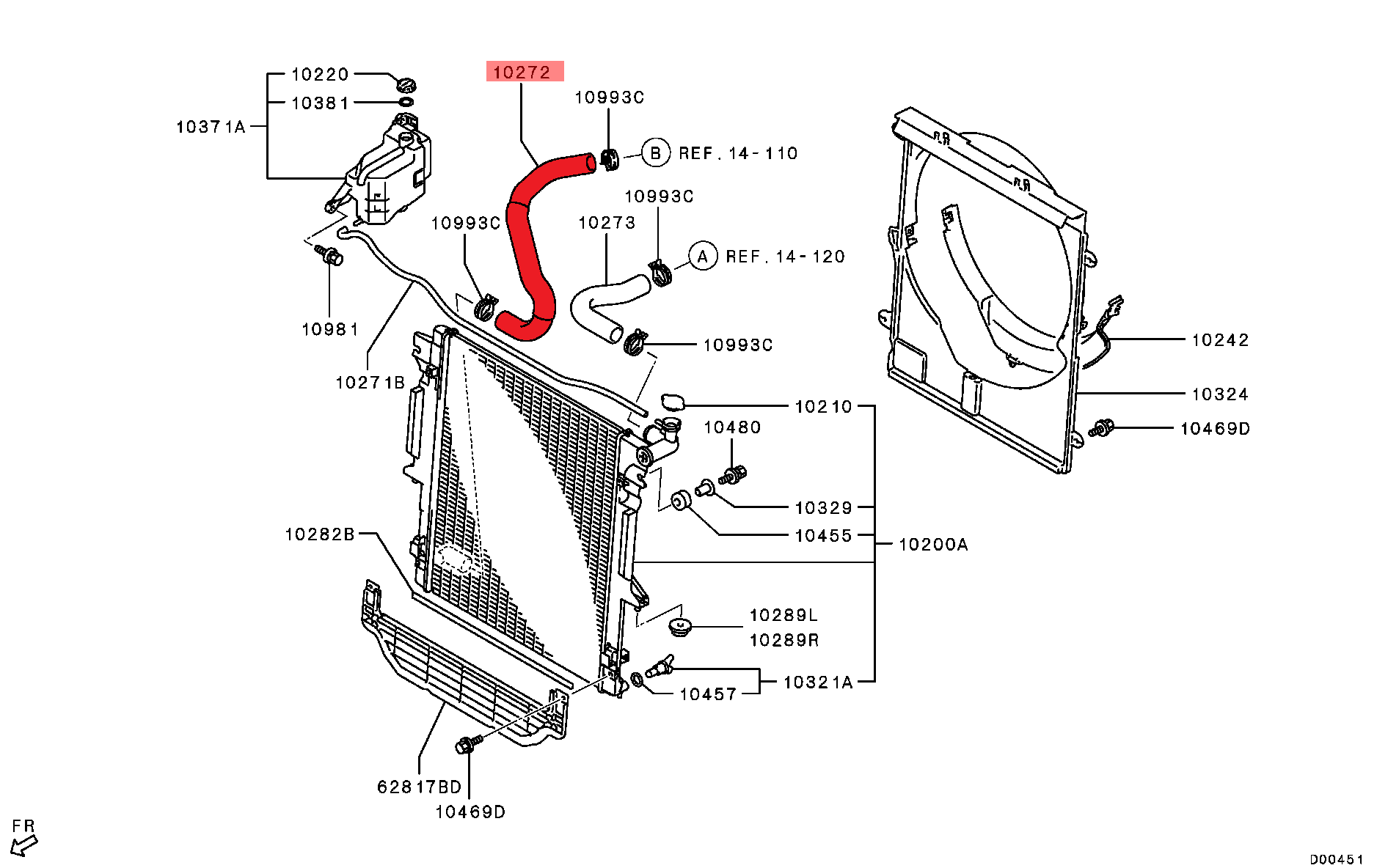 RADIATOR OUTLET HOSE