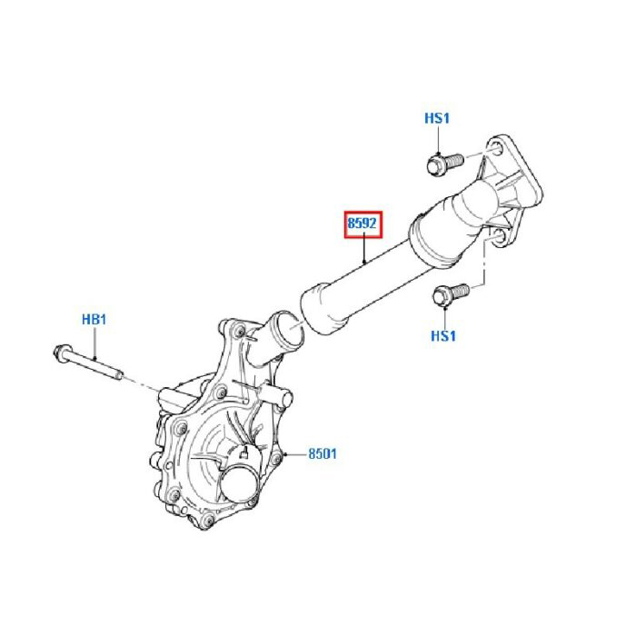 WATER PUMP PIPE