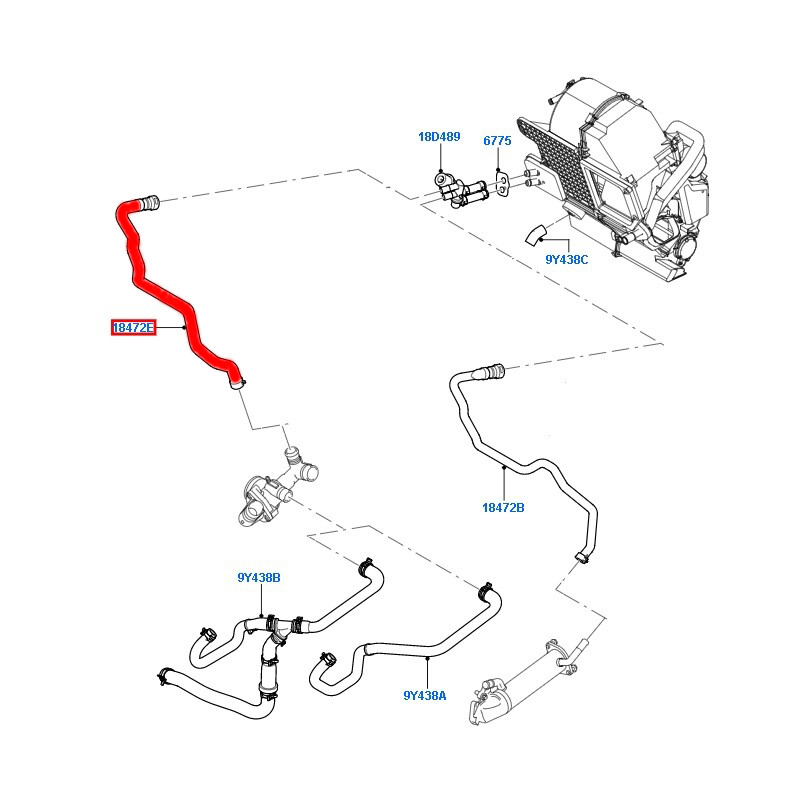 HEATER OUTLET HOSE