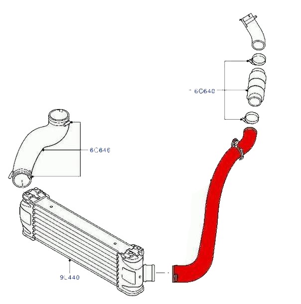 TURBO HOSEEXCLUDING METAL PIPE 