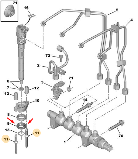 ENGINE INJECTOR GASKET